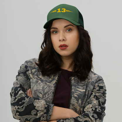 woman wearing Evergreen Empowered Resilience Trucker Cap