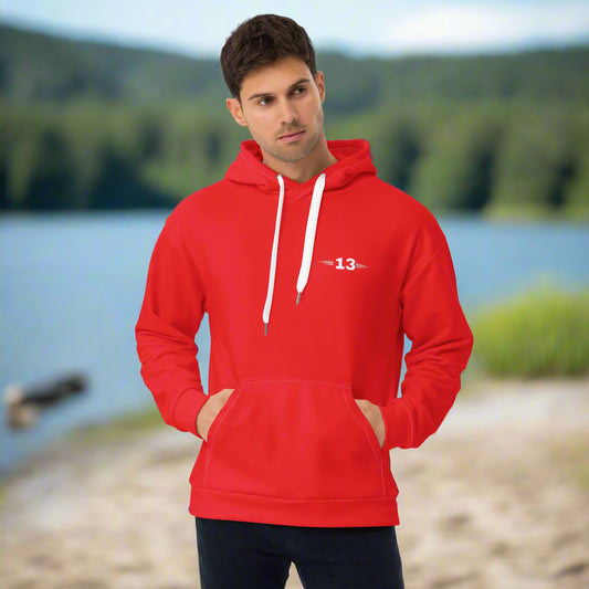 Man wearing The Bold Blaze Hoodie front view