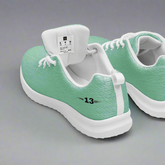 Back view of The Mint Motion Sneakers