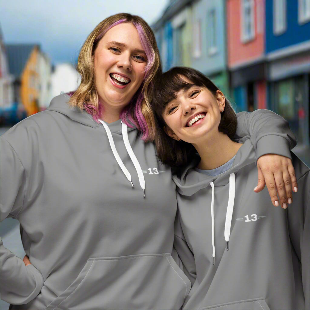 couple wearing Urban Chill Hoodie front view