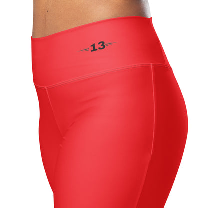 boldmove flare leggings side view with logo