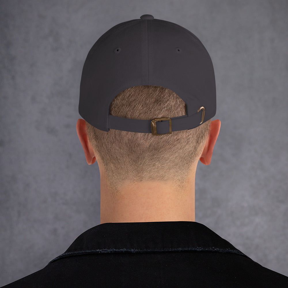 Dark Grey Classic Golf Cap back view