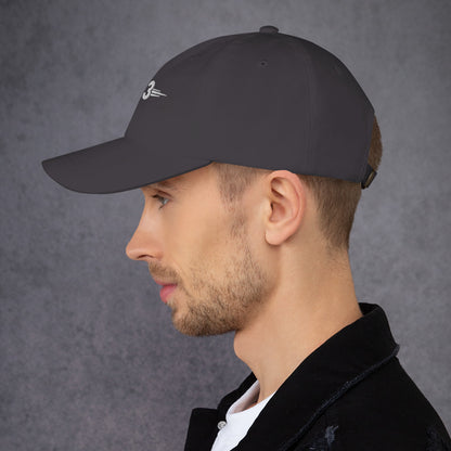 Dark Grey Classic Golf Cap side view