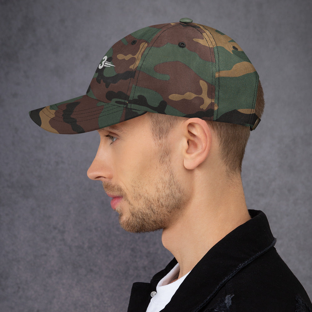 Green cameo Classic Golf Cap left side view