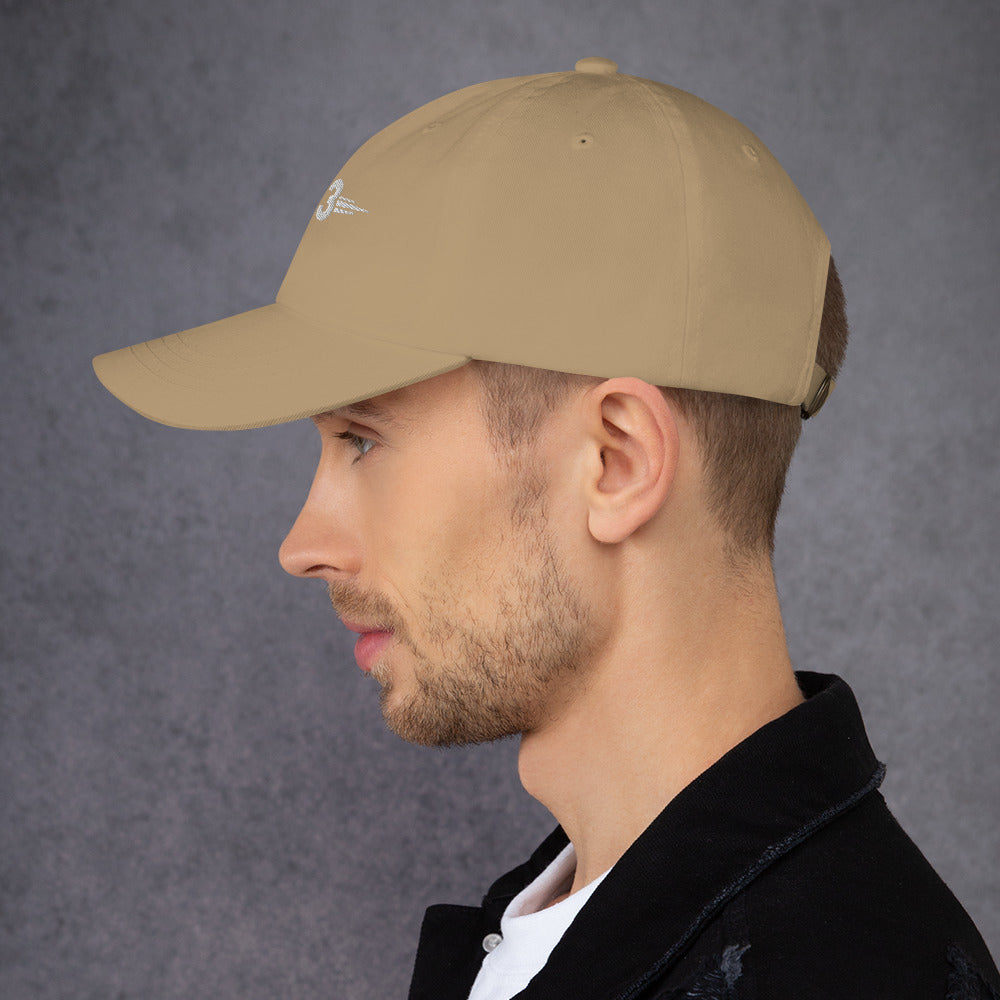 Left side view of Classic Golf Cap Khaki