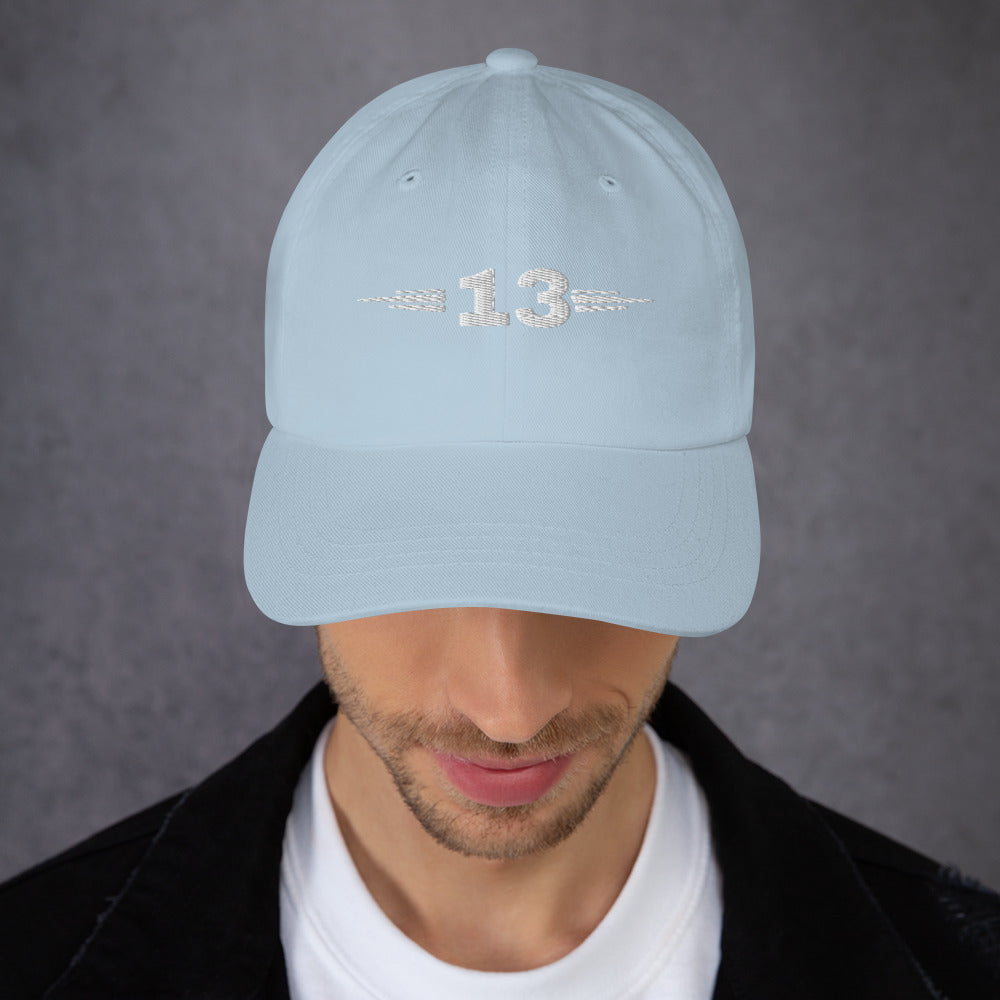 Front view of Classic Golf Cap light blue