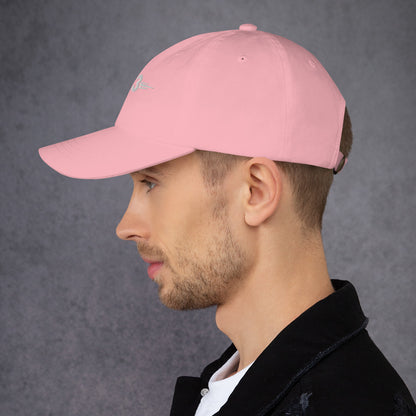 Side view of Pink Classic Golf Cap