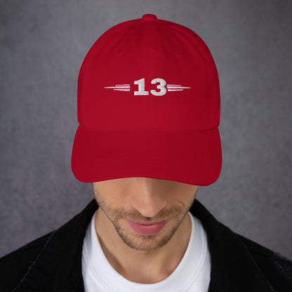 Front view of Classic Golf Cap Cranberry