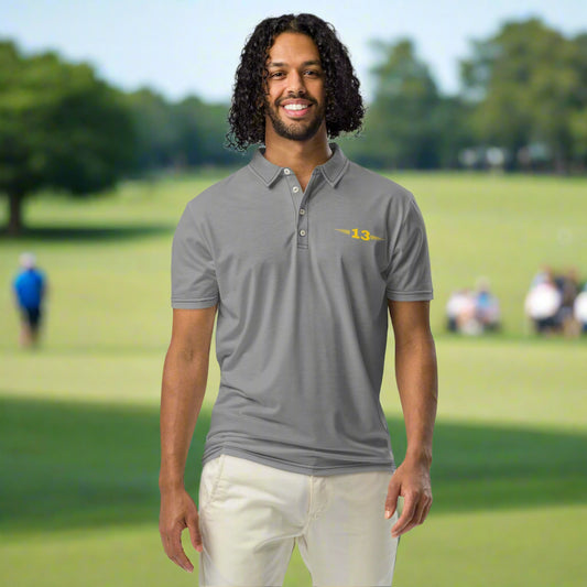 Man wearing Graystone Polo front view